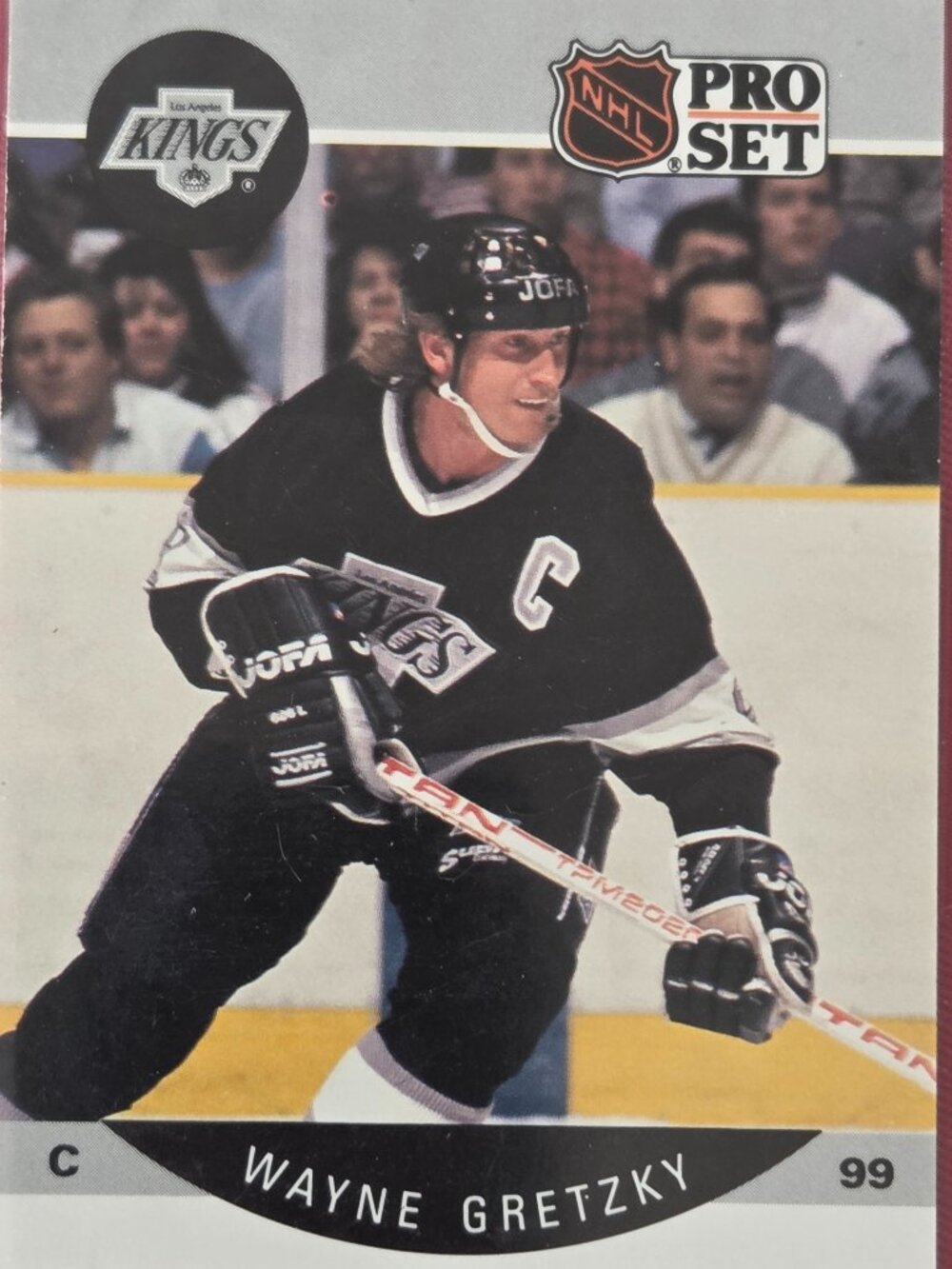 1990 NHL PRO SET, WAYNE GRETZKY, LOS ANGELES KINGS HOCKEY CARD, STILL SEALED!!!